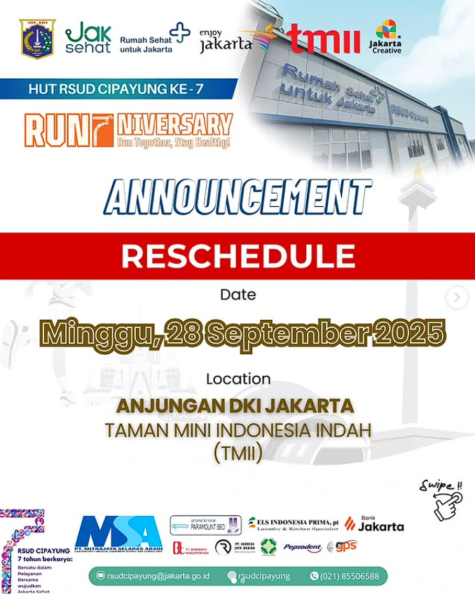 CIPAYUNG RUNNIVERSARY – EVENT RESCHEDULE!